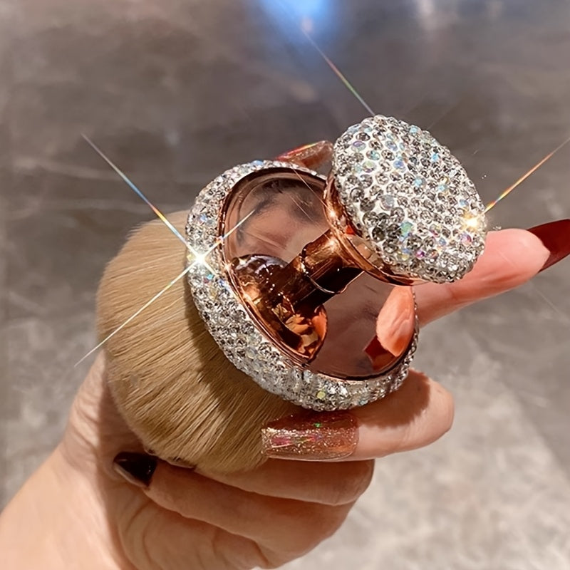 Luxury Large Blush Brush Sparkling Accents