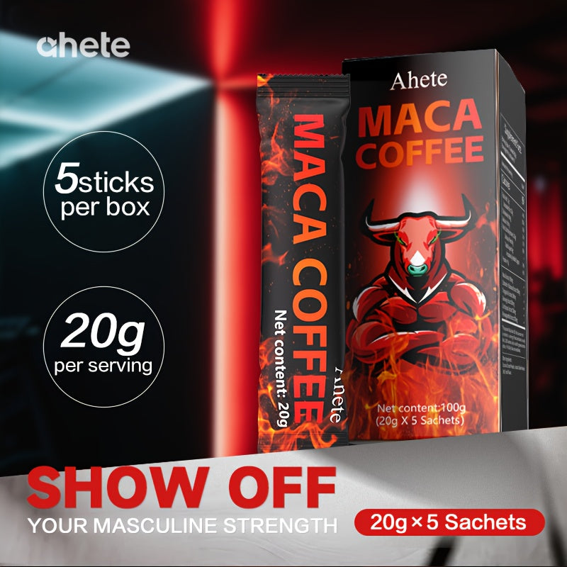 Maca Energy Coffee, High-quality Coffee Bean Powder Paired with Maca Root, Dongge Ali, Ginseng, Cordyceps Sinensis, Ashwagandha