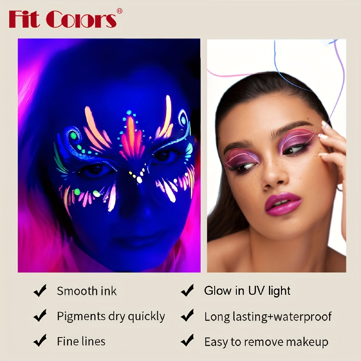 Liquid Face Paint Makeup 8 Colors Sweatproof