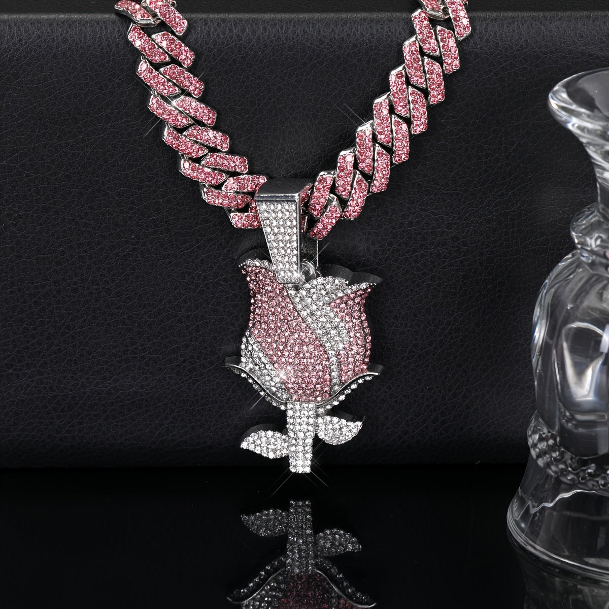 Ladies Pendant Necklace Full Water Drill Stones