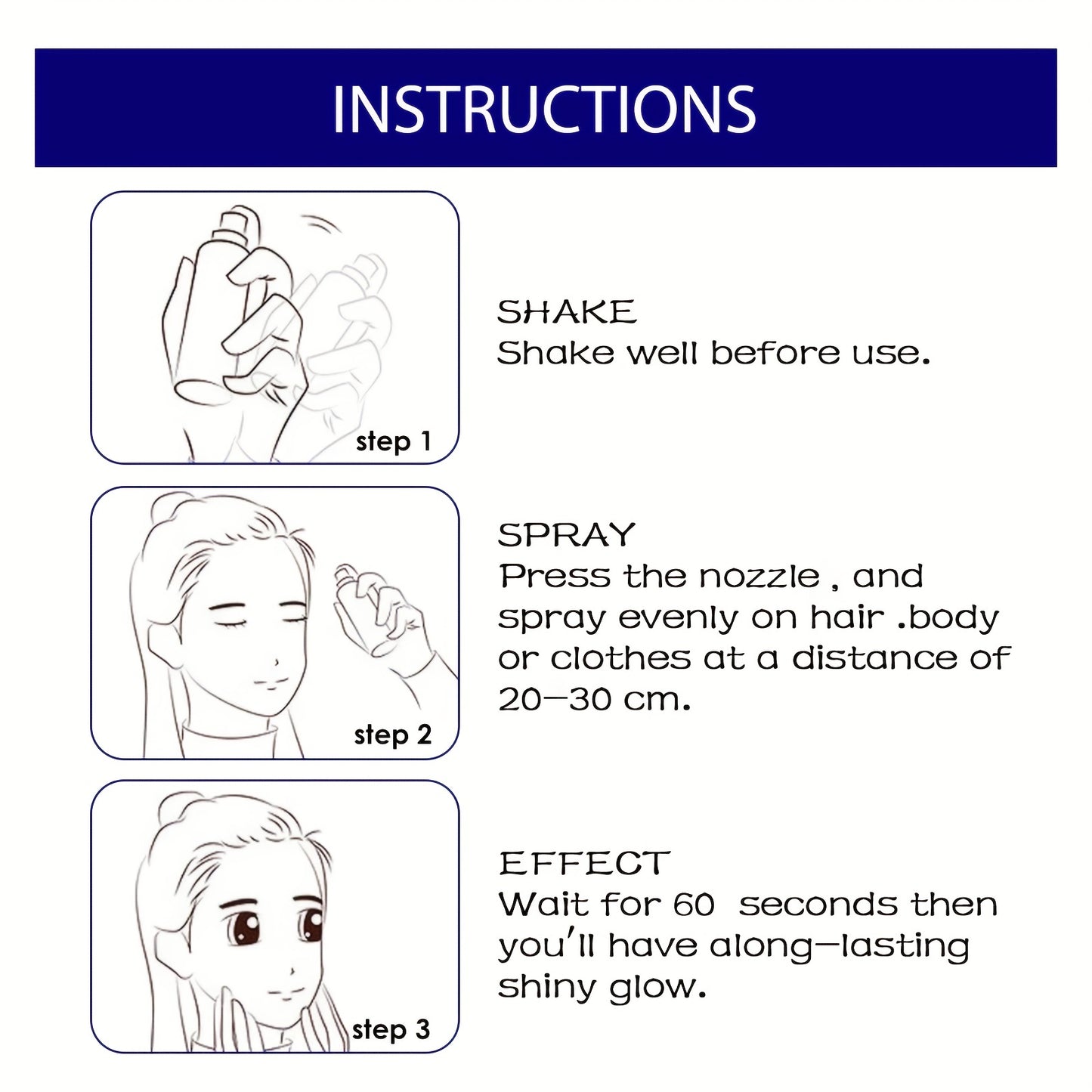 Hair Body Glitter Spray For Party Perform