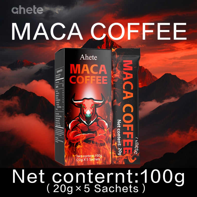 Maca Energy Coffee, High-quality Coffee Bean Powder Paired with Maca Root, Dongge Ali, Ginseng, Cordyceps Sinensis, Ashwagandha