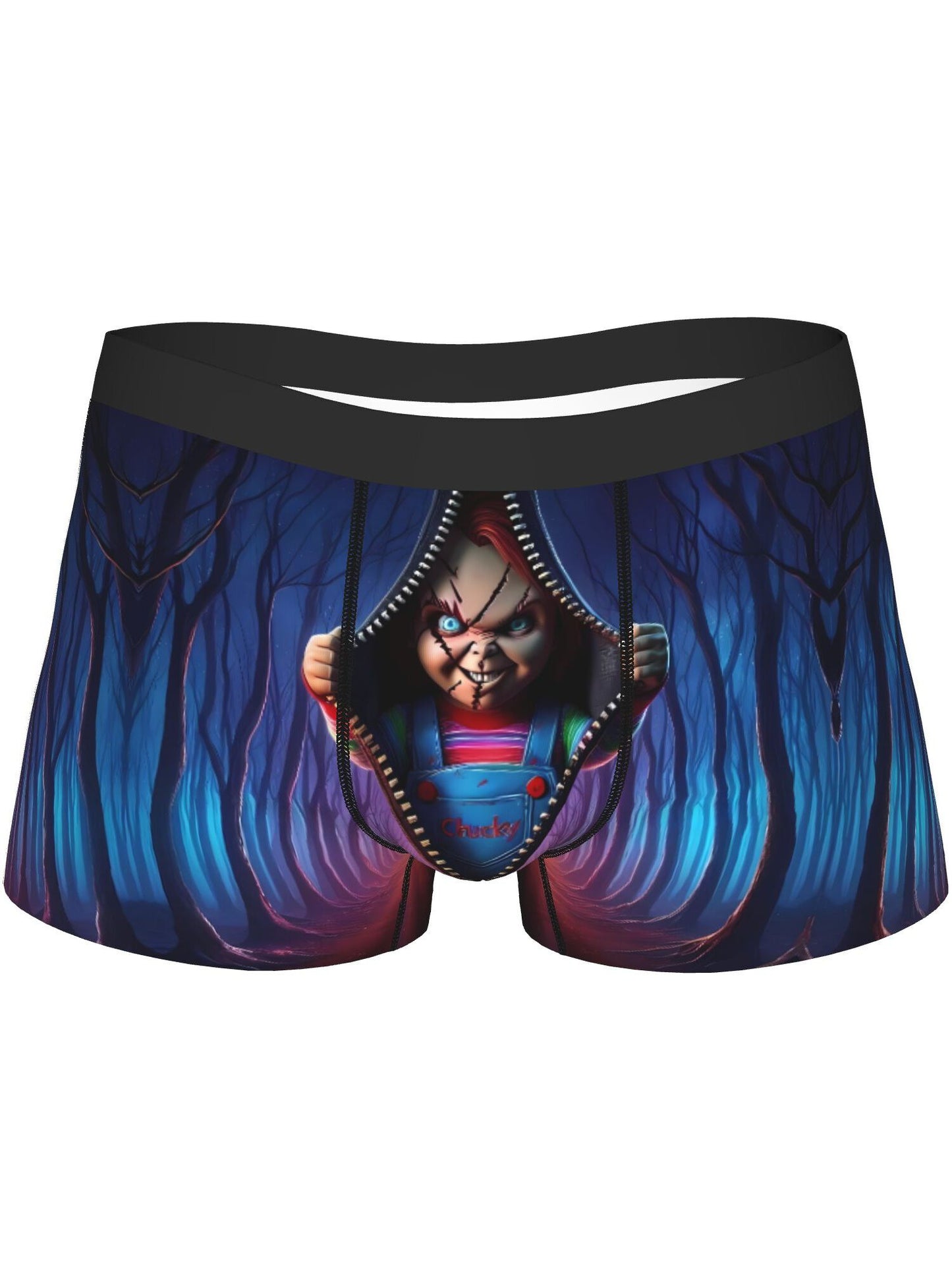 Men's Horror Movie Graphic Boxer Briefs Stretch