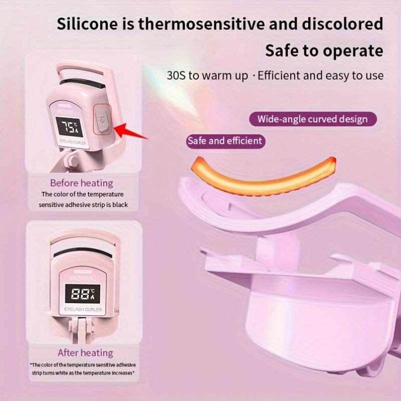 A Pink Usb Heated Eyelash Curler