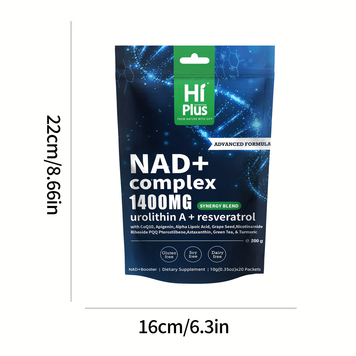 NAD+ 1400 for MG - High-performance Liposomal NAD+ Complex Energy