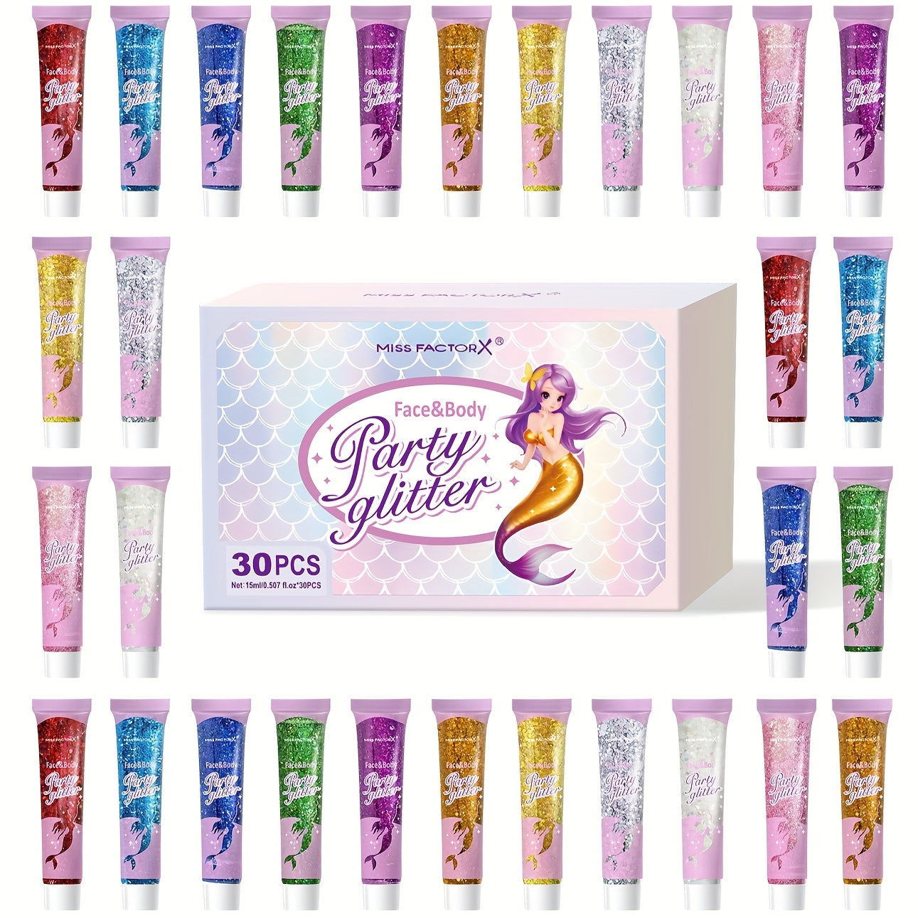Face Glitter Body Glitter Transparent White Glitter Gel