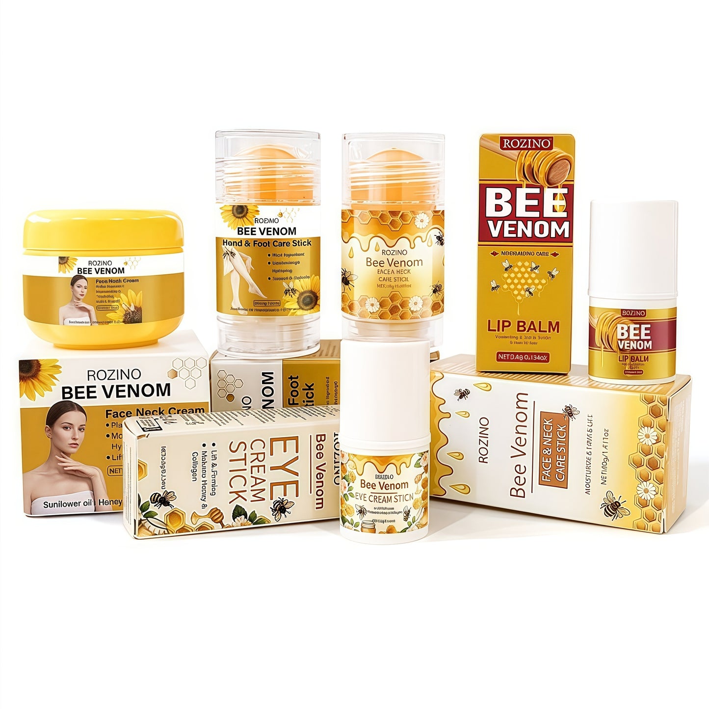 Bee Care Set Lips Face Neck Hands Feet Whole Body Care