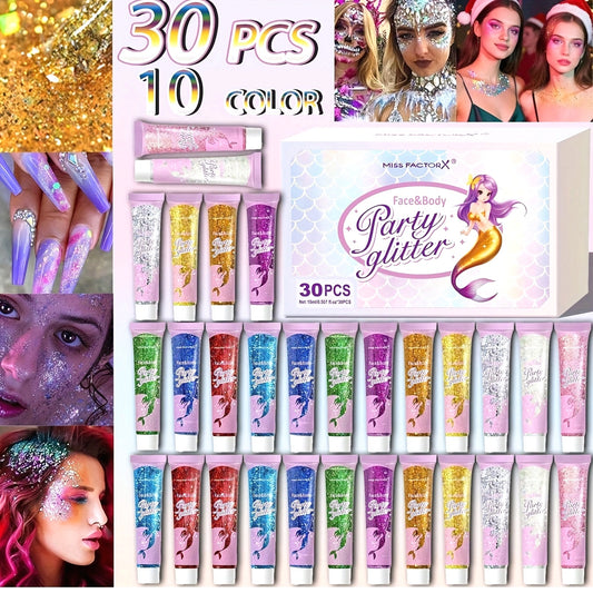 Face Glitter Body Glitter Transparent White Glitter Gel