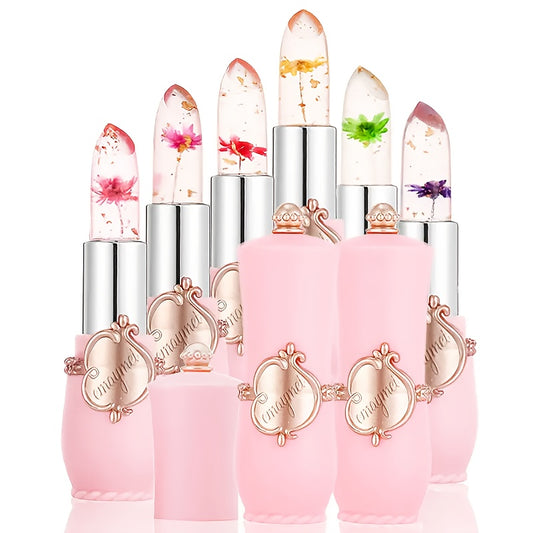 6pcs Transparent Petal Lipstick Set Which Can Lips For A Long Time And Prevent A Necessary Cosmetics