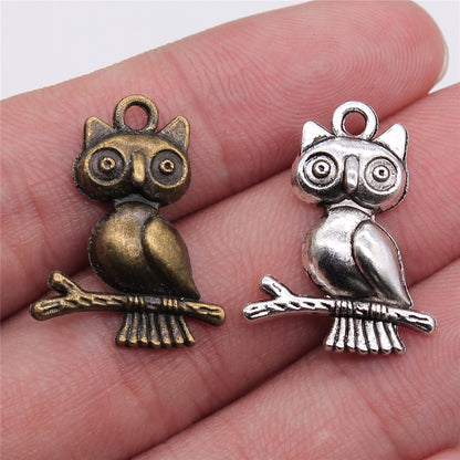 Metal accessories/owl  size：24*18mm