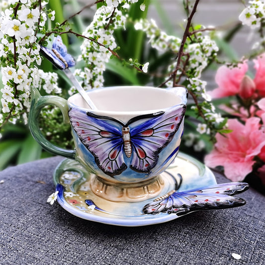 Unique Handmade Ceramic Coffee Cup Set