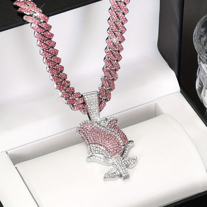 Ladies Pendant Necklace Full Water Drill Stones