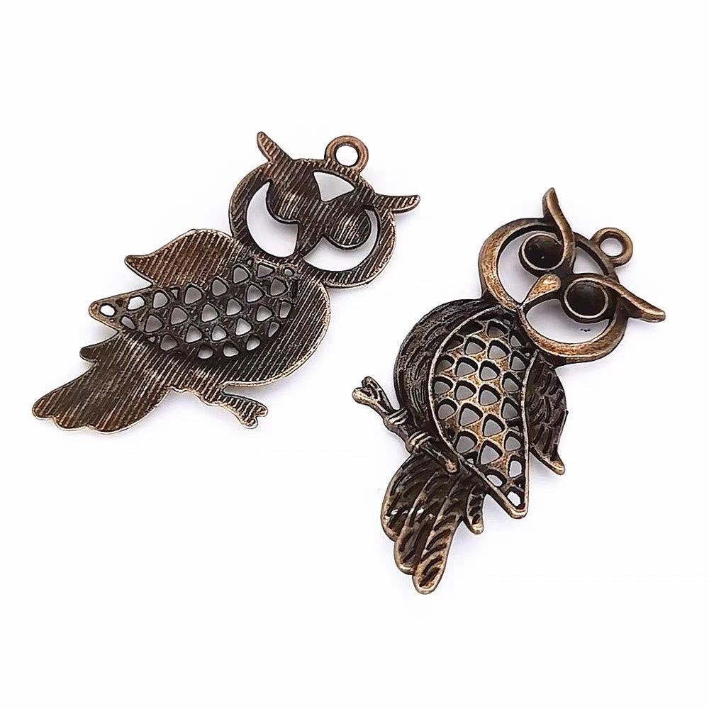 Metal accessories/owl  size：24*18mm