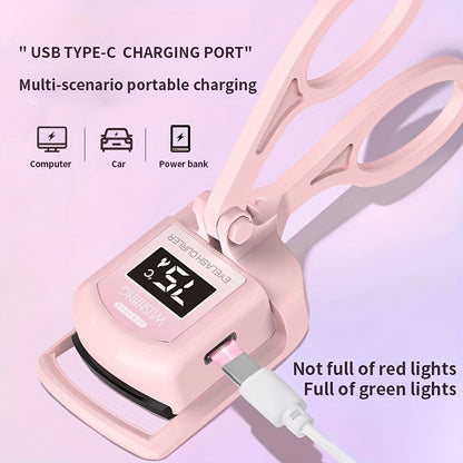 A Pink Usb Heated Eyelash Curler