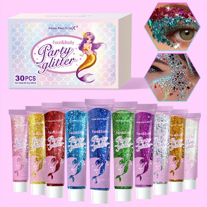 Face Glitter Body Glitter Transparent White Glitter Gel