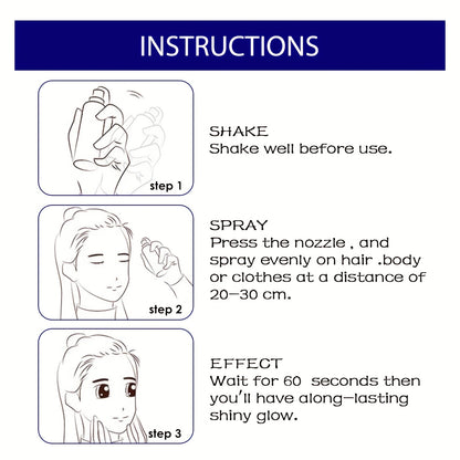 Hair Body Glitter Spray For Party Perform