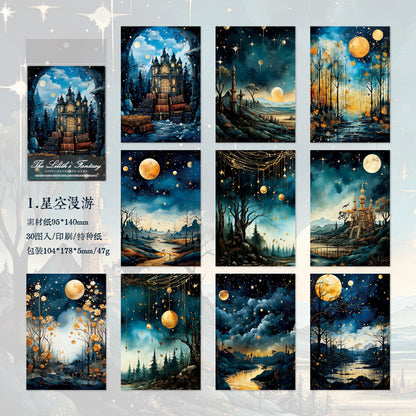 Fantasy Series Material Paper 30pcs